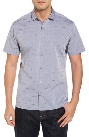 Men's Tori Richard Sharks Cove Camp Shirt, Size - Blue
