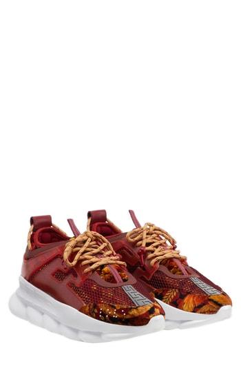 Men's Versace Chain Reaction Sneaker Us / 40eu - Burgundy