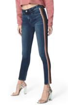 Women's Joe's Charlie Metallic Stripe High Waist Ankle Skinny Jeans - Blue