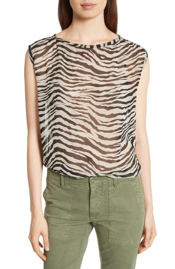 Women's Nili Lotan Sadie Print Silk Top