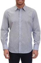 Men's Robert Graham Dogtown Stripe Sport Shirt, Size - Blue