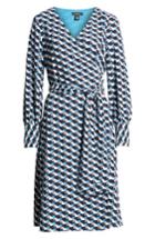 Women's Halogen Wrap Dress, Size - Blue
