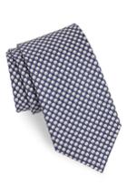 Men's Salvatore Ferragamo Ematite Print Silk Tie, Size - Blue