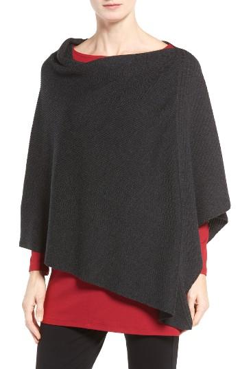Women's Eileen Fisher Organic Linen & Cotton Poncho
