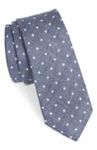 Men's Nordstrom Men's Shop Bradford Dot Tie, Size - Blue