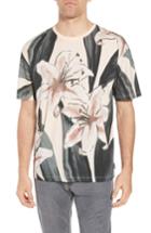 Men's Ted Baker London Slim Fit Milions Floral T-shirt (m) - Pink