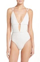 Women's For Love & Lemons One-piece Swimisuit - White