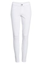 Women's Hue Release Hem Denim Leggings - White