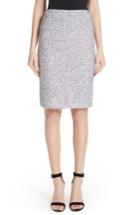 Women's St. John Collection Olivia Boucle Knit Skirt - Grey