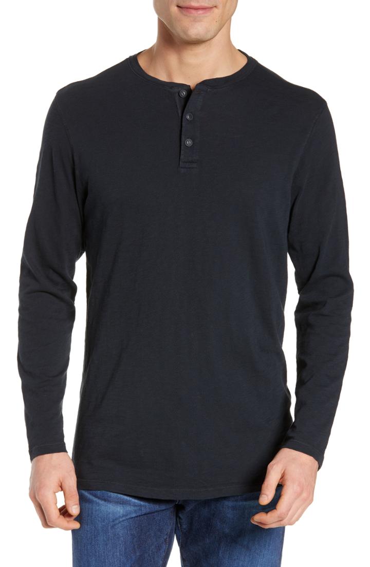 Men's Vineyard Vines Regular Fit Jersey Henley - Black
