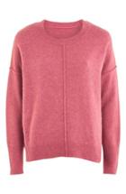 Women's Topshop Pointelle Detail Sweater Us (fits Like 6-8) - Pink