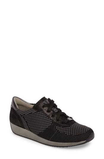 Women's Ara Lilly Sneaker M - Black