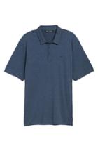 Men's Travis Mathew Jq Fit Stripe Polo, Size Small - Blue