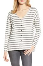 Women's Cupcakes And Cashmere Roxanna Stripe Knit Top - Ivory