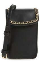 Bp. Chain Faux Leather Phone Crossbody Bag - Black