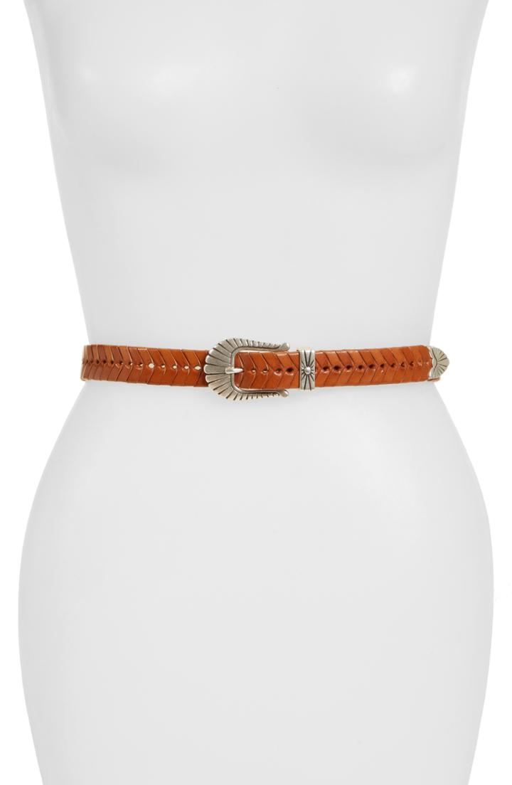 Women's Isabel Marant Etoile Jigoo Leather Belt - Natural