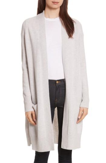 Women's Autumn Cashmere Cashmere Open Maxi Cardigan - Grey