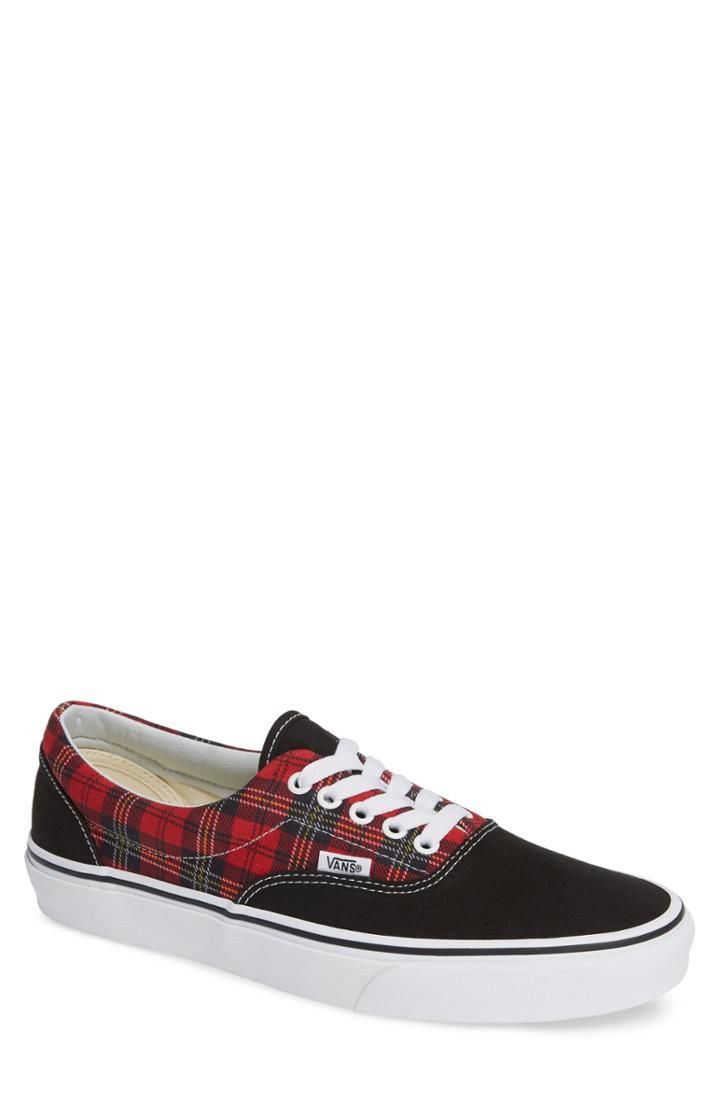 Men's Vans Tartan Pack Era Sneaker M - Red