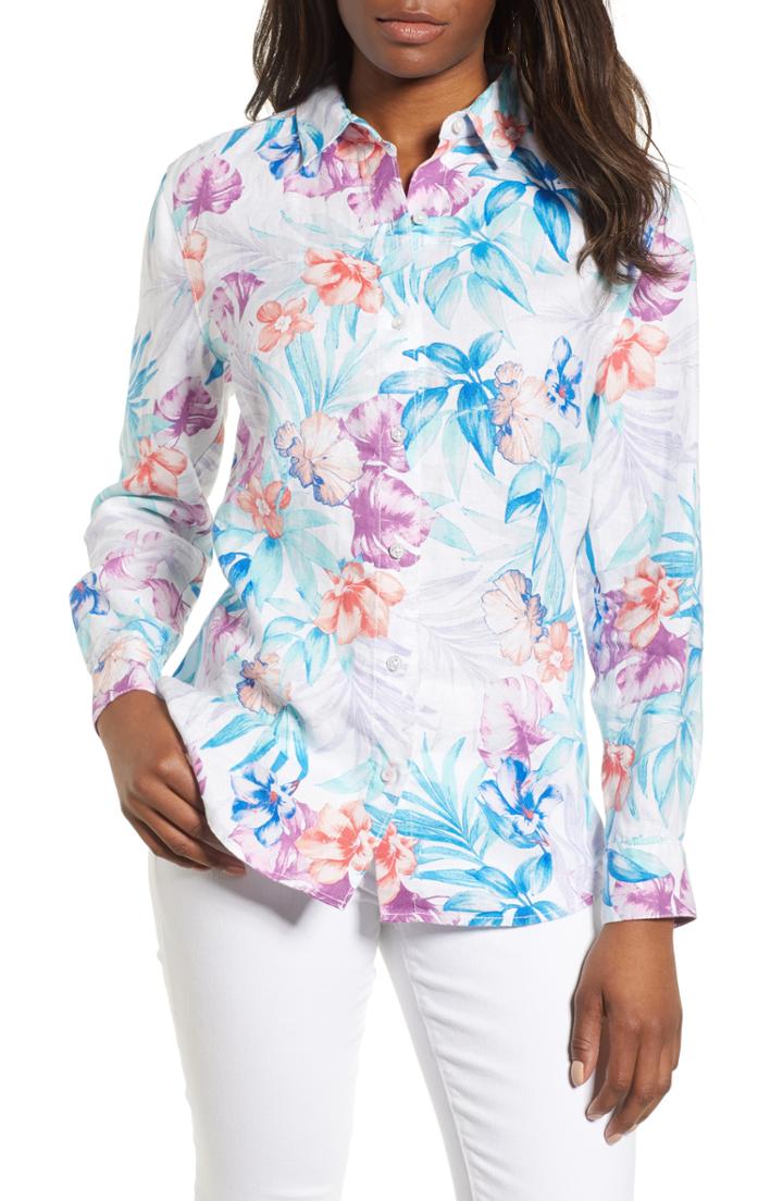 Women's See By Chloe Eyelet Sleeve Blouse Us / 44 Fr - White
