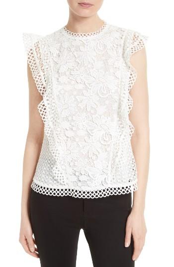 Women's Ted Baker London Zania Lace Top - White