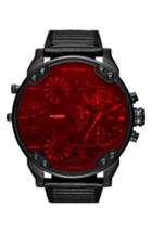 Men's Diesel Crystal Mr. Daddy 2.0 Chronograph Leather Strap Watch, 57mm X 66mm