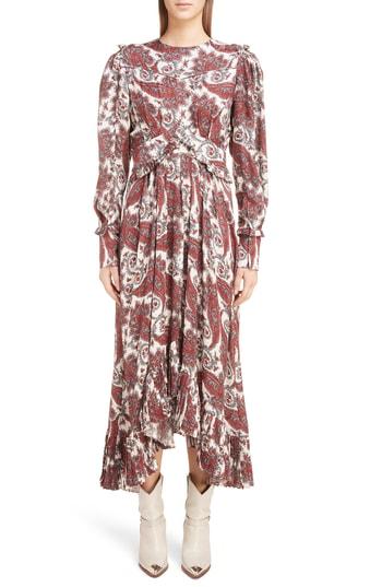 Women's Isabel Marant Jorja Silk Blend Dress Us / 34 Fr - Red