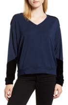 Women's Velvet By Graham & Spencer Lame Henley Blouse - Metallic