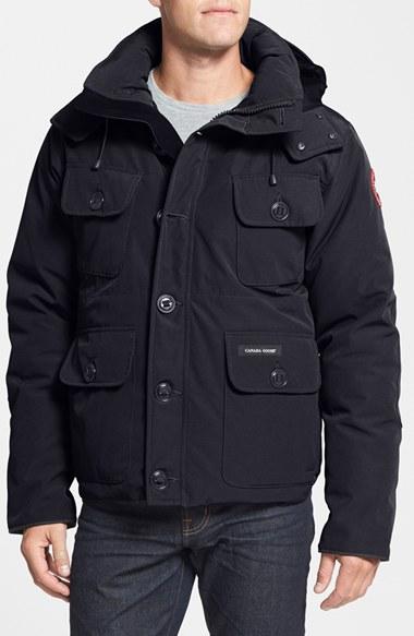 Men's Canada Goose 'selkirk' Slim Fit Water Resistant Down Parka With Detachable Hood