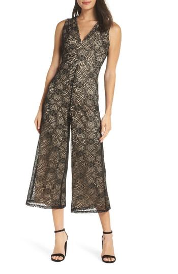 Women's Nsr Lucia Lace Jumpsuit - Black
