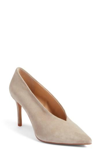 Women's Vince Camuto Ankia Suede Pump .5 M - Grey