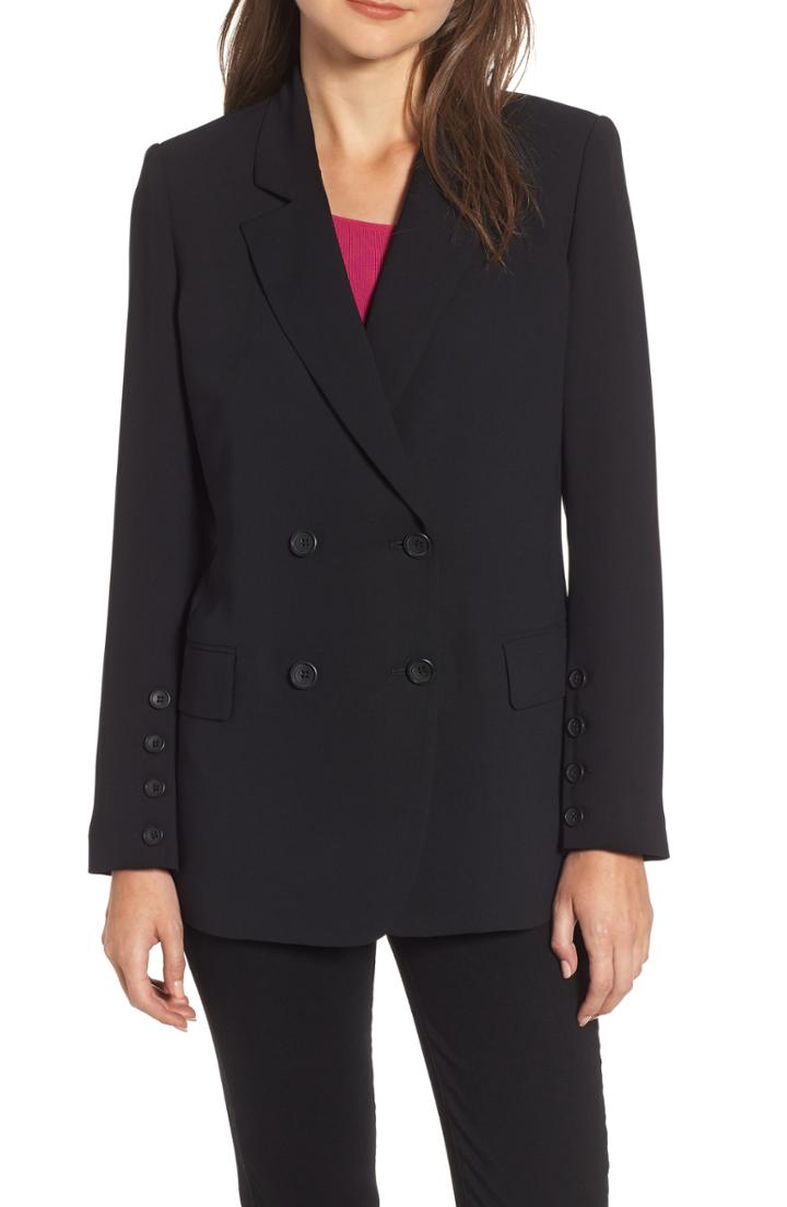 Women's Chelsea28 Button Detail Jacket - Black