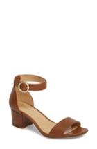 Women's Michael Michael Kors Lena Block Heel Sandal .5 M - Brown