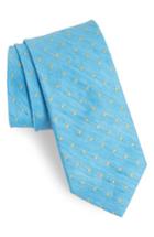 Men's Bonobos Dot Linen & Silk Tie, Size - Blue