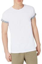 Men's Topman Camo Trim Muscle Fit Roller T-shirt