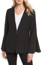Women's Halogen Bell Sleeve Jacket - Black
