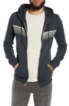 Men's Aviator Nation 5-stripe Zip Hoodie, Size - Grey