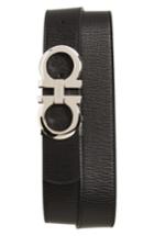 Men's Salvatore Ferragamo Revival Reversible Leather Belt - Black/brown