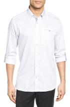 Men's Ted Baker London Lolli Extra Trim Fit Faded Check Print Sport Shirt