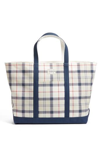 Barbour Kirkwall Plaid Tote - Beige