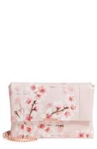Ted Baker London Jayy Soft Blossom Leather Crossbody Bag - Pink