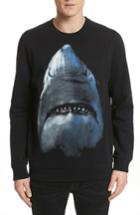 Men's Givenchy Shark Print Crewneck Sweatshirt - Black