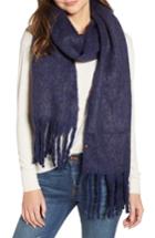 Women's Treasure & Bond Solid Brushed Wrap Scarf, Size - Blue