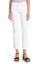 Women's Frame 'le High Straight' High Rise Crop Jeans - White