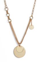 Women's Something Navy Double Strand Disc Necklace (nordstrom Exclusive)