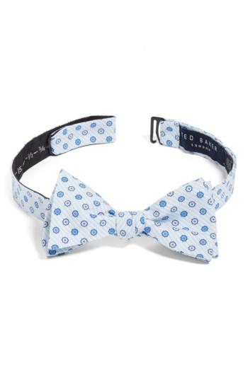 Men's Ted Baker London Floral Medallion Cotton Bow Tie