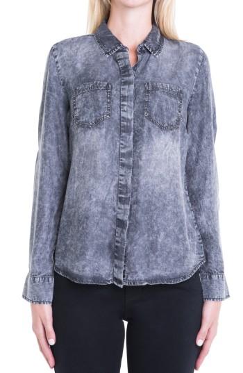 Women's Liverpool Jeans Company Button Back Chambray Shirt