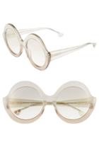 Women's Alice + Olivia Stacey 56mm Round Gradient Lens Sunglasses - Stellar