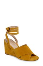 Women's Topshop Whirl Cross Strap Wedge .5us / 36eu - Yellow