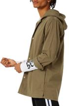 Men's Topman Hooded Overshirt Jacket - Green