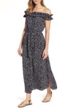 Women's Michael Michael Kors Mini Finy Off The Shoulder Maxi Dress